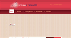 Desktop Screenshot of krishnaentp.com