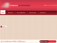 Tablet Screenshot of krishnaentp.com
